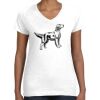 Women's Fine Jersey V-Neck Tee Women's Fine Jersey V-Neck Tee Thumbnail