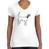 Women's Fine Jersey V-Neck Tee Women's Fine Jersey V-Neck Tee Thumbnail