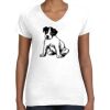 Women's Fine Jersey V-Neck Tee Women's Fine Jersey V-Neck Tee Thumbnail