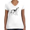 Women's Fine Jersey V-Neck Tee Women's Fine Jersey V-Neck Tee Thumbnail
