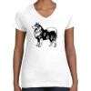 Women's Fine Jersey V-Neck Tee Women's Fine Jersey V-Neck Tee Thumbnail