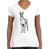 Women's Fine Jersey V-Neck Tee Women's Fine Jersey V-Neck Tee Thumbnail