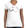Women's Fine Jersey V-Neck Tee Women's Fine Jersey V-Neck Tee Thumbnail