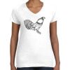 Women's Fine Jersey V-Neck Tee Women's Fine Jersey V-Neck Tee Thumbnail