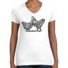 Women's Fine Jersey V-Neck Tee Women's Fine Jersey V-Neck Tee Thumbnail