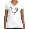Women's Fine Jersey V-Neck Tee Women's Fine Jersey V-Neck Tee Thumbnail