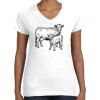 Women's Fine Jersey V-Neck Tee Women's Fine Jersey V-Neck Tee Thumbnail