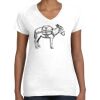 Women's Fine Jersey V-Neck Tee Women's Fine Jersey V-Neck Tee Thumbnail