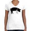 Women's Fine Jersey V-Neck Tee Women's Fine Jersey V-Neck Tee Thumbnail