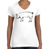 Women's Fine Jersey V-Neck Tee Women's Fine Jersey V-Neck Tee Thumbnail