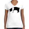 Women's Fine Jersey V-Neck Tee Women's Fine Jersey V-Neck Tee Thumbnail