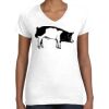 Women's Fine Jersey V-Neck Tee Women's Fine Jersey V-Neck Tee Thumbnail