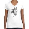 Women's Fine Jersey V-Neck Tee Women's Fine Jersey V-Neck Tee Thumbnail
