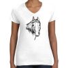 Women's Fine Jersey V-Neck Tee Women's Fine Jersey V-Neck Tee Thumbnail