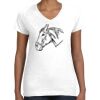 Women's Fine Jersey V-Neck Tee Women's Fine Jersey V-Neck Tee Thumbnail
