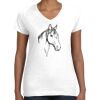 Women's Fine Jersey V-Neck Tee Women's Fine Jersey V-Neck Tee Thumbnail