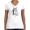 Women's Fine Jersey V-Neck Tee Women's Fine Jersey V-Neck Tee Thumbnail
