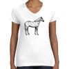 Women's Fine Jersey V-Neck Tee Women's Fine Jersey V-Neck Tee Thumbnail