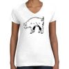 Women's Fine Jersey V-Neck Tee Women's Fine Jersey V-Neck Tee Thumbnail