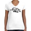 Women's Fine Jersey V-Neck Tee Women's Fine Jersey V-Neck Tee Thumbnail