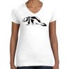 Women's Fine Jersey V-Neck Tee Women's Fine Jersey V-Neck Tee Thumbnail