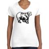 Women's Fine Jersey V-Neck Tee Women's Fine Jersey V-Neck Tee Thumbnail
