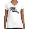 Women's Fine Jersey V-Neck Tee Women's Fine Jersey V-Neck Tee Thumbnail