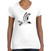 Women's Fine Jersey V-Neck Tee Women's Fine Jersey V-Neck Tee Thumbnail