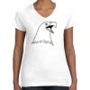 Women's Fine Jersey V-Neck Tee Women's Fine Jersey V-Neck Tee Thumbnail