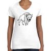 Women's Fine Jersey V-Neck Tee Women's Fine Jersey V-Neck Tee Thumbnail