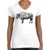 Women's Fine Jersey V-Neck Tee Women's Fine Jersey V-Neck Tee Thumbnail