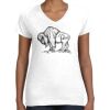 Women's Fine Jersey V-Neck Tee Women's Fine Jersey V-Neck Tee Thumbnail