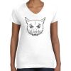 Women's Fine Jersey V-Neck Tee Women's Fine Jersey V-Neck Tee Thumbnail