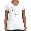 Women's Fine Jersey V-Neck Tee Women's Fine Jersey V-Neck Tee Thumbnail