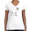 Women's Fine Jersey V-Neck Tee Women's Fine Jersey V-Neck Tee Thumbnail