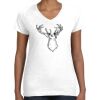 Women's Fine Jersey V-Neck Tee Women's Fine Jersey V-Neck Tee Thumbnail