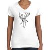 Women's Fine Jersey V-Neck Tee Women's Fine Jersey V-Neck Tee Thumbnail