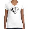 Women's Fine Jersey V-Neck Tee Women's Fine Jersey V-Neck Tee Thumbnail