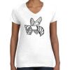 Women's Fine Jersey V-Neck Tee Women's Fine Jersey V-Neck Tee Thumbnail
