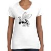 Women's Fine Jersey V-Neck Tee Women's Fine Jersey V-Neck Tee Thumbnail