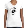 Women's Fine Jersey V-Neck Tee Women's Fine Jersey V-Neck Tee Thumbnail