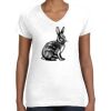Women's Fine Jersey V-Neck Tee Women's Fine Jersey V-Neck Tee Thumbnail