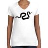 Women's Fine Jersey V-Neck Tee Women's Fine Jersey V-Neck Tee Thumbnail