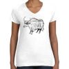 Women's Fine Jersey V-Neck Tee Women's Fine Jersey V-Neck Tee Thumbnail