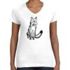 Women's Fine Jersey V-Neck Tee Women's Fine Jersey V-Neck Tee Thumbnail