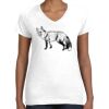 Women's Fine Jersey V-Neck Tee Women's Fine Jersey V-Neck Tee Thumbnail