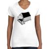 Women's Fine Jersey V-Neck Tee Women's Fine Jersey V-Neck Tee Thumbnail