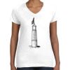 Women's Fine Jersey V-Neck Tee Women's Fine Jersey V-Neck Tee Thumbnail