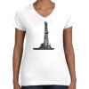 Women's Fine Jersey V-Neck Tee Women's Fine Jersey V-Neck Tee Thumbnail