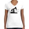 Women's Fine Jersey V-Neck Tee Women's Fine Jersey V-Neck Tee Thumbnail
